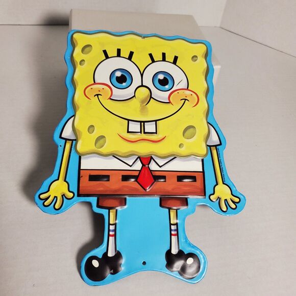 SpongeBob SquarePants Metal Tin Sign Wall Decor Nickelodeon Vintage Style Plaque - Picture 3 of 12
